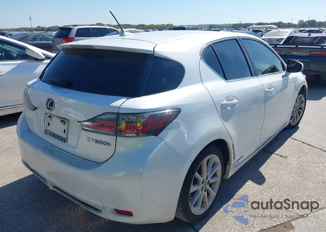 2012 Lexus Ct 200H Premium из США, поврежденный, VIN JTHKD5BH7C2086640